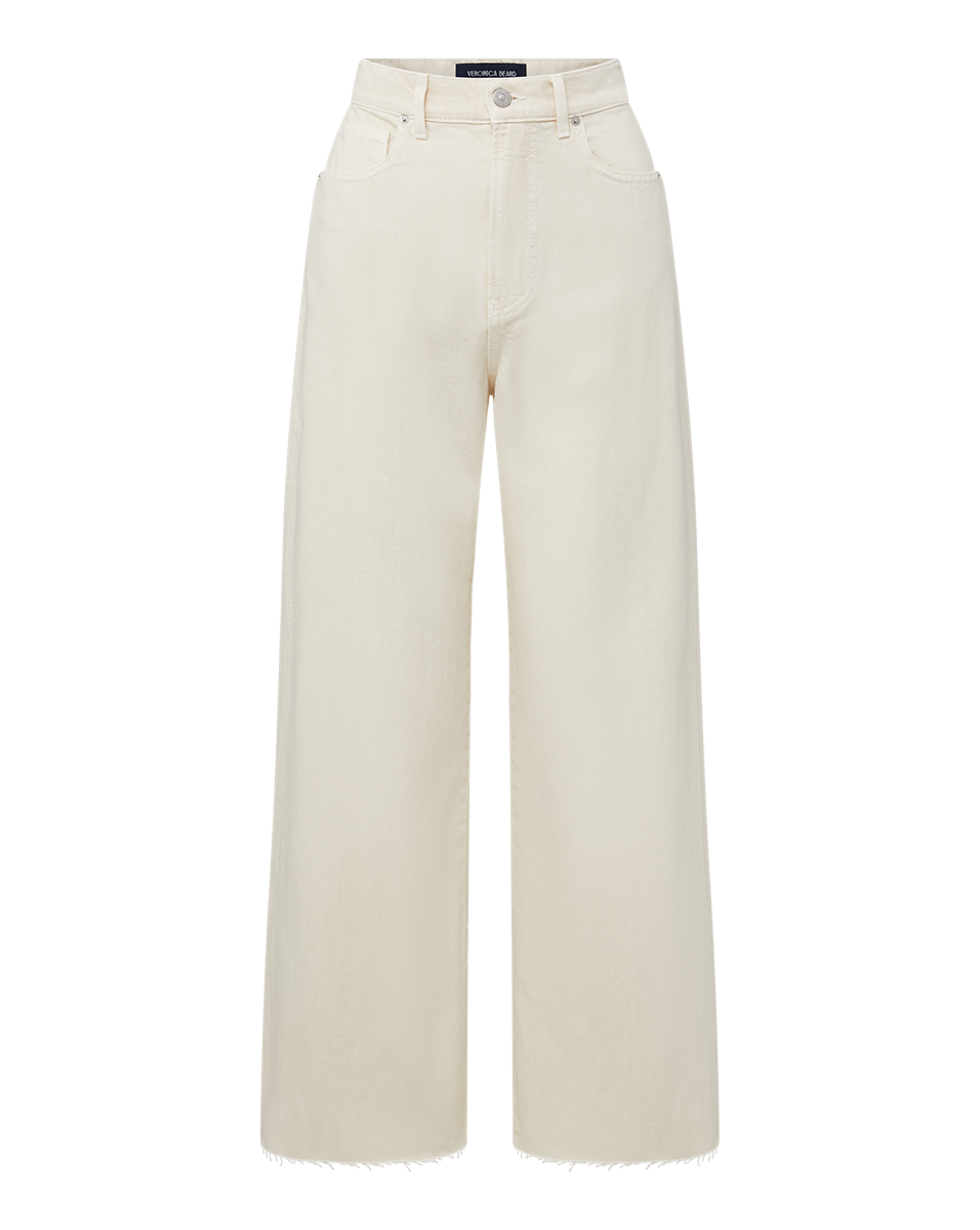 White Cropped Wide-Leg Jeans | High-Rise Japanese Denim | Taylor
