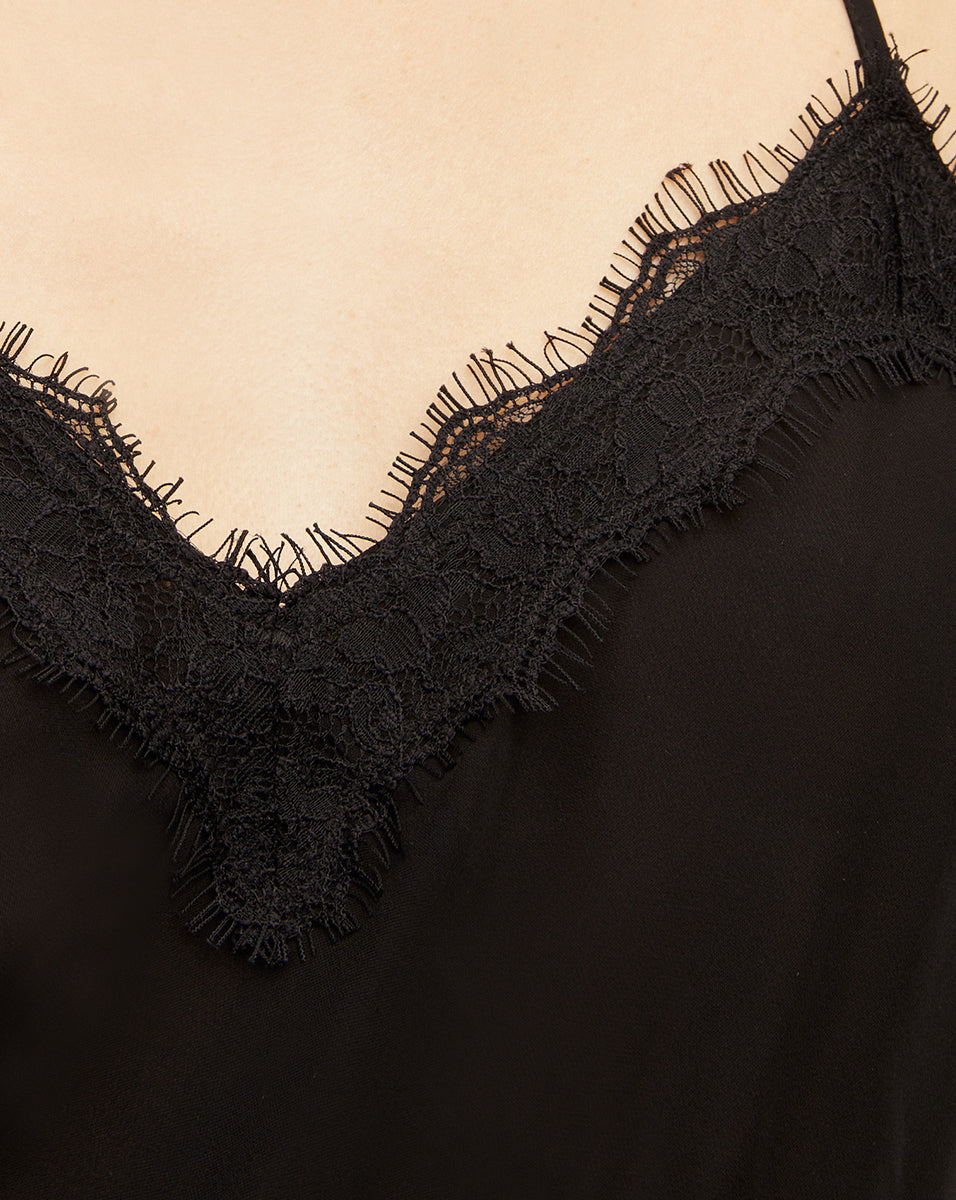 Silk Lace-Trim Blouse for Work & Date Night | Ciarlo Top