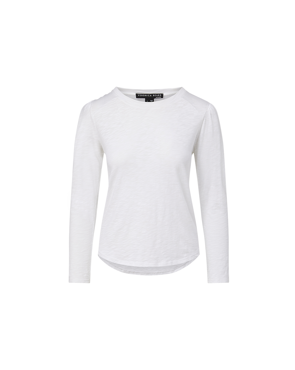 Women's Pima Cotton Baseball T-Shirt with Puffed Shoulders | Mason