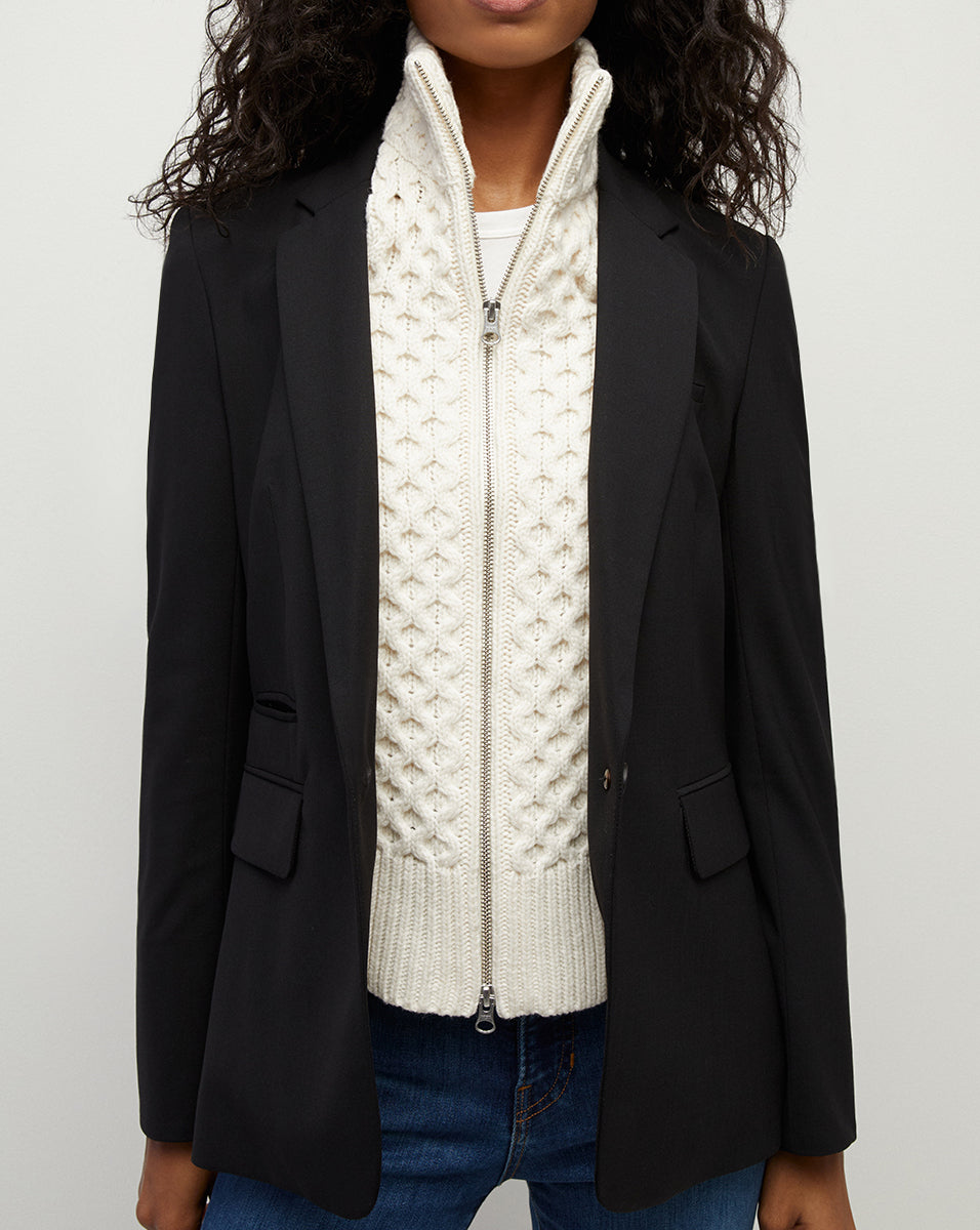 Men's Wool Dickey with Two-Way Zipper | Upstate Layering Essential