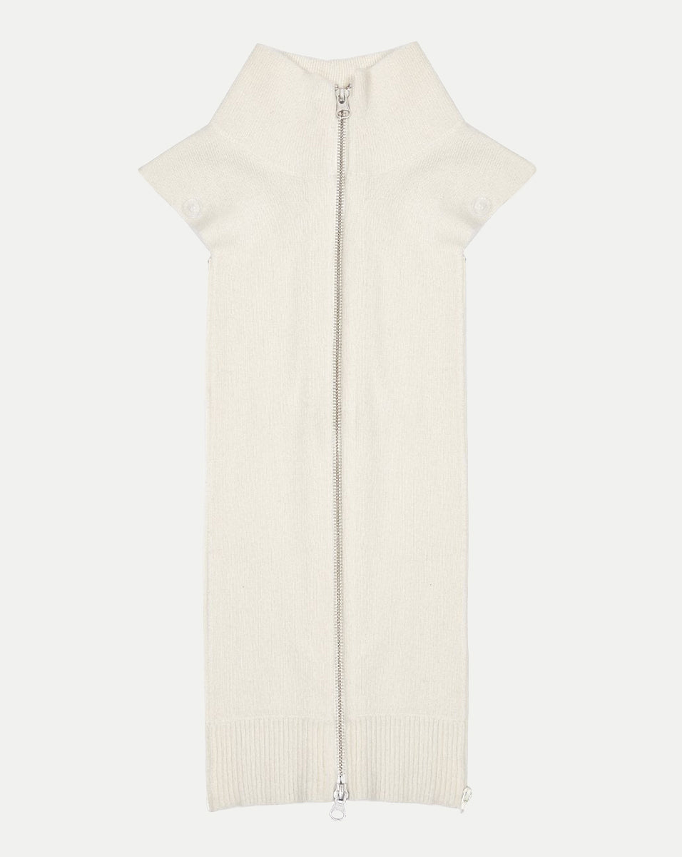 Cashmere Dickey with Two-Way Zipper | Uptown Collection