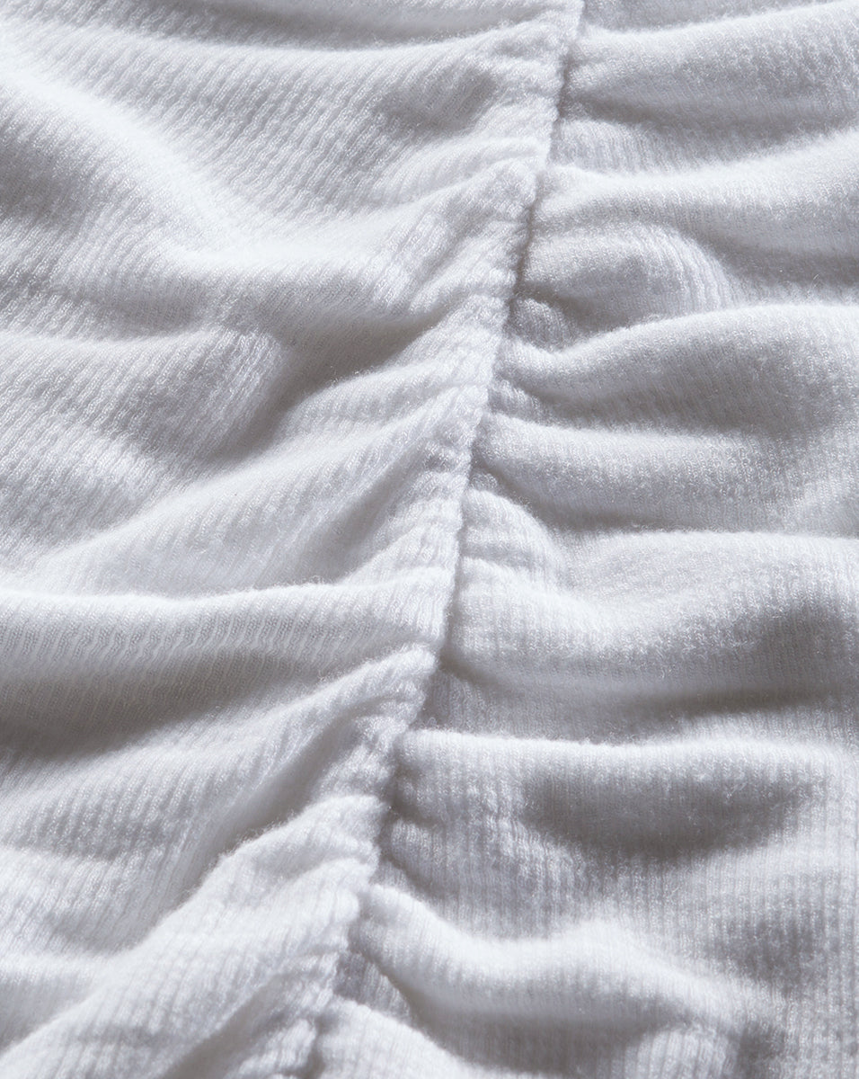 Ruched Turtleneck Top for Women | Soft-Stretch Modal Blend