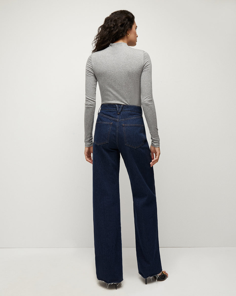 Ruched Turtleneck Top for Women | Soft-Stretch Modal Blend