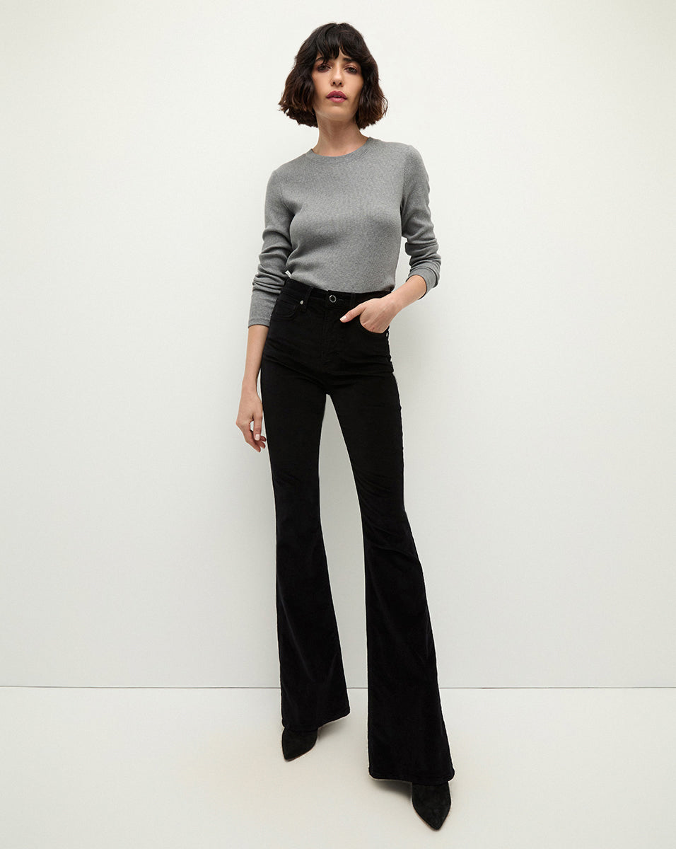 Vegan Leather Skinny-Flare Pants for Women | Beverly