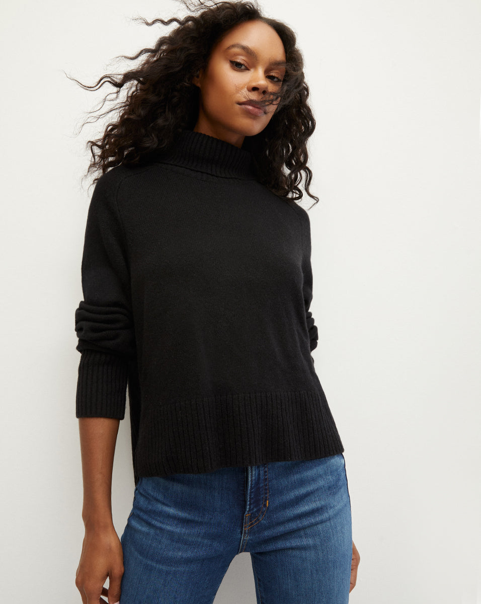 100% Cashmere Turtleneck Sweater with Relaxed Fit | Lerato
