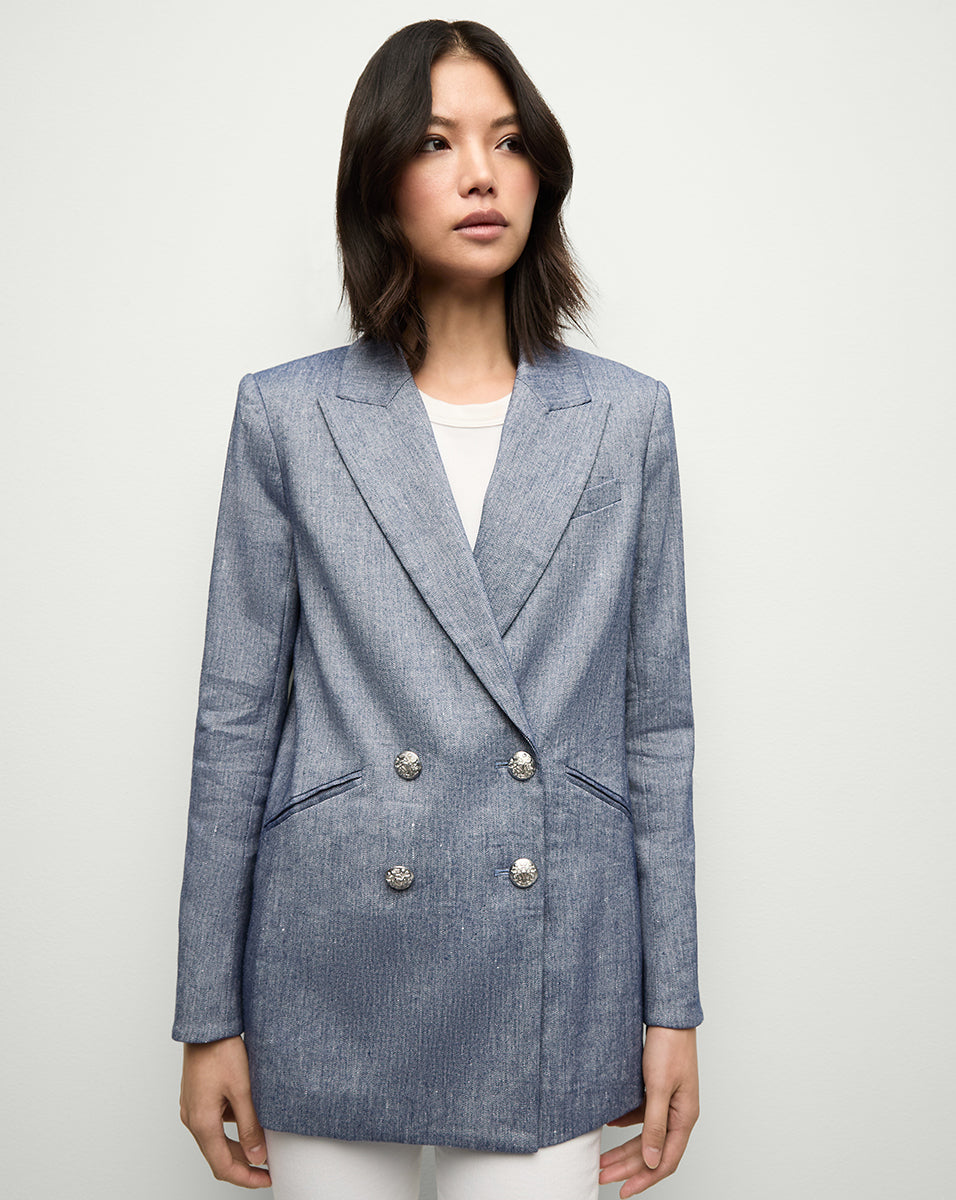 Relaxed Linen Blazer with Oversized Silhouette | Dale Jacket