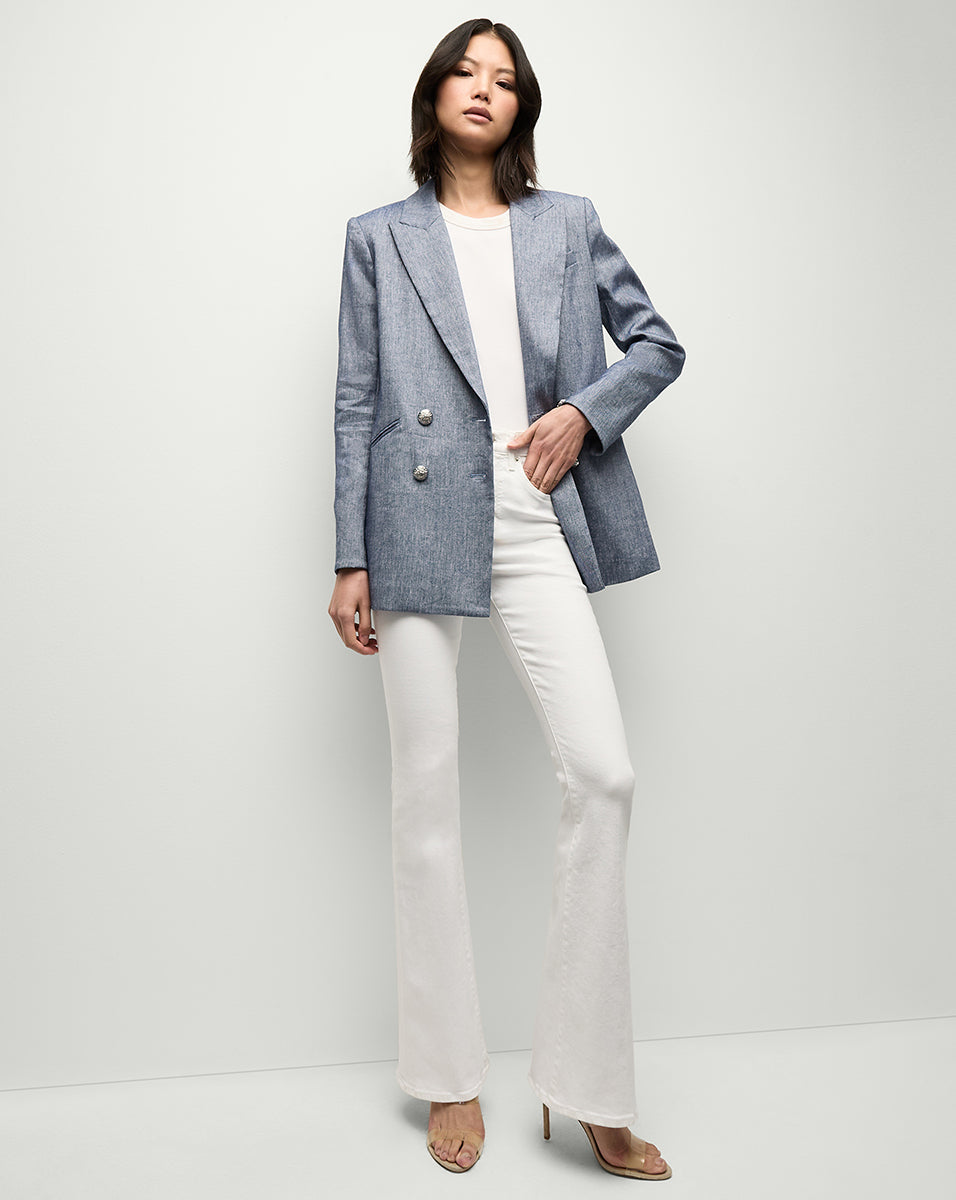 Relaxed Linen Blazer with Oversized Silhouette | Dale Jacket