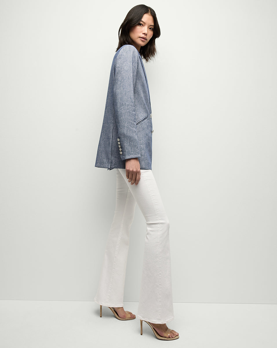 Relaxed Linen Blazer with Oversized Silhouette | Dale Jacket