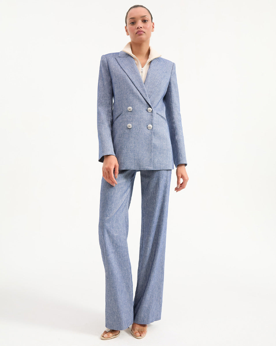 Relaxed Linen Blazer with Oversized Silhouette | Dale Jacket