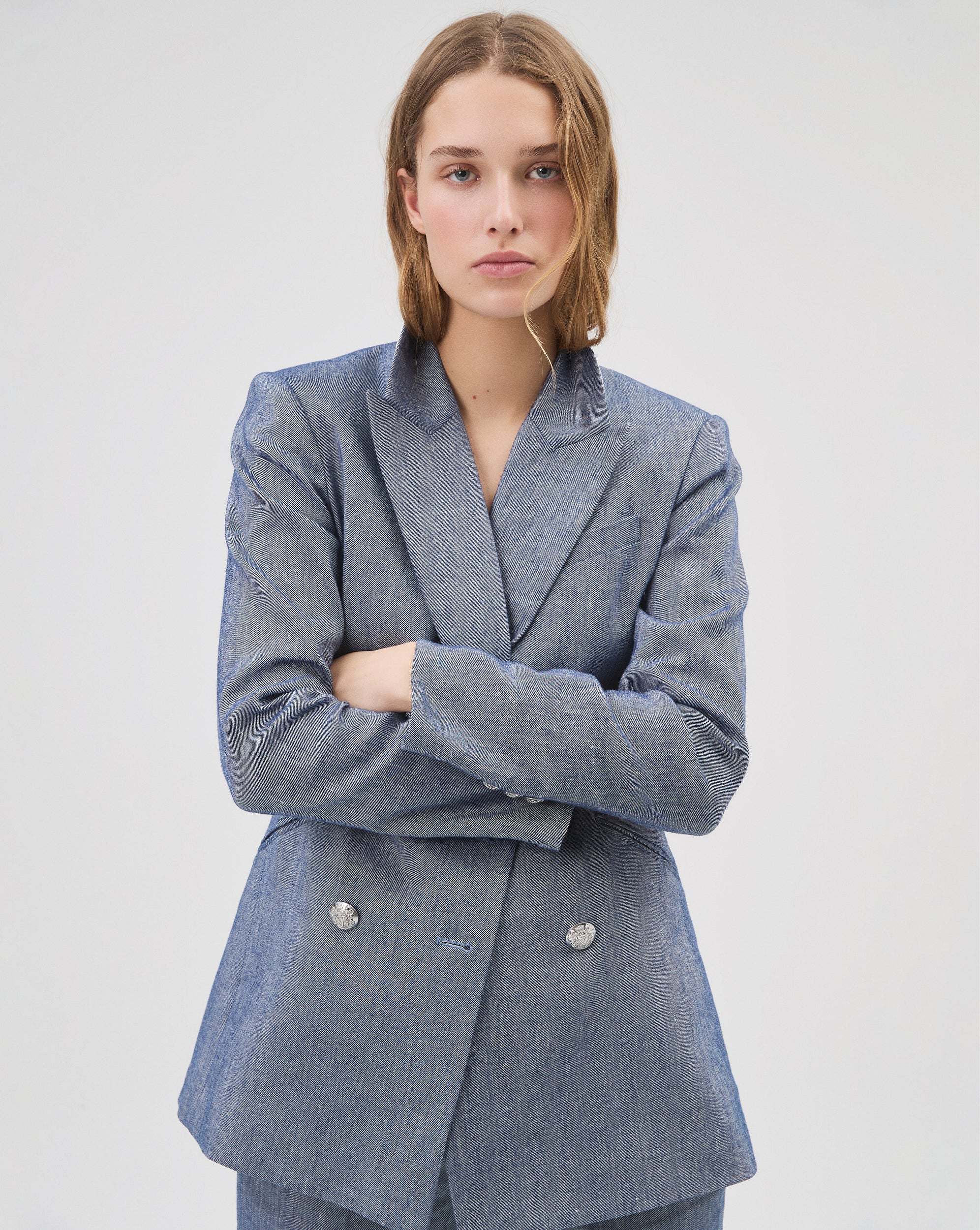 Relaxed Linen Blazer with Oversized Silhouette | Dale Jacket