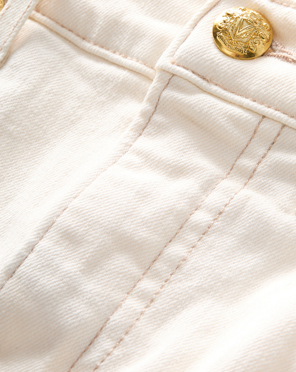 High-Rise Straight-Leg Jeans for Women | Premium Italian Denim