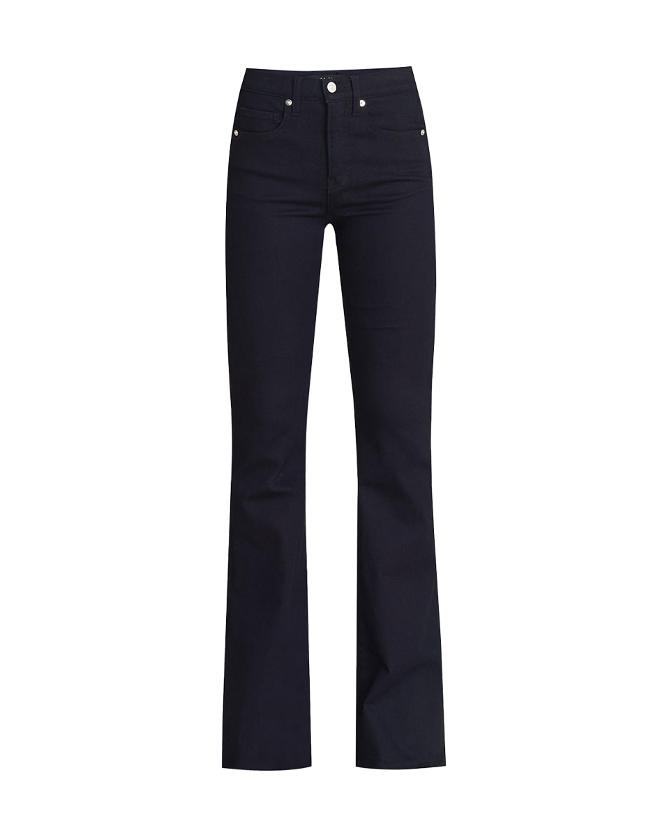 High-Rise Skinny-Flare Jeans in Dark Wash | Beverly