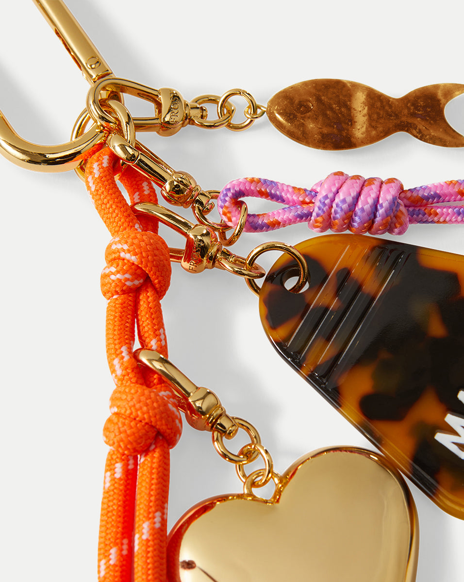 Gold-Plated Cluster Bag Charm with Amazonite Fish | Lulu Frost