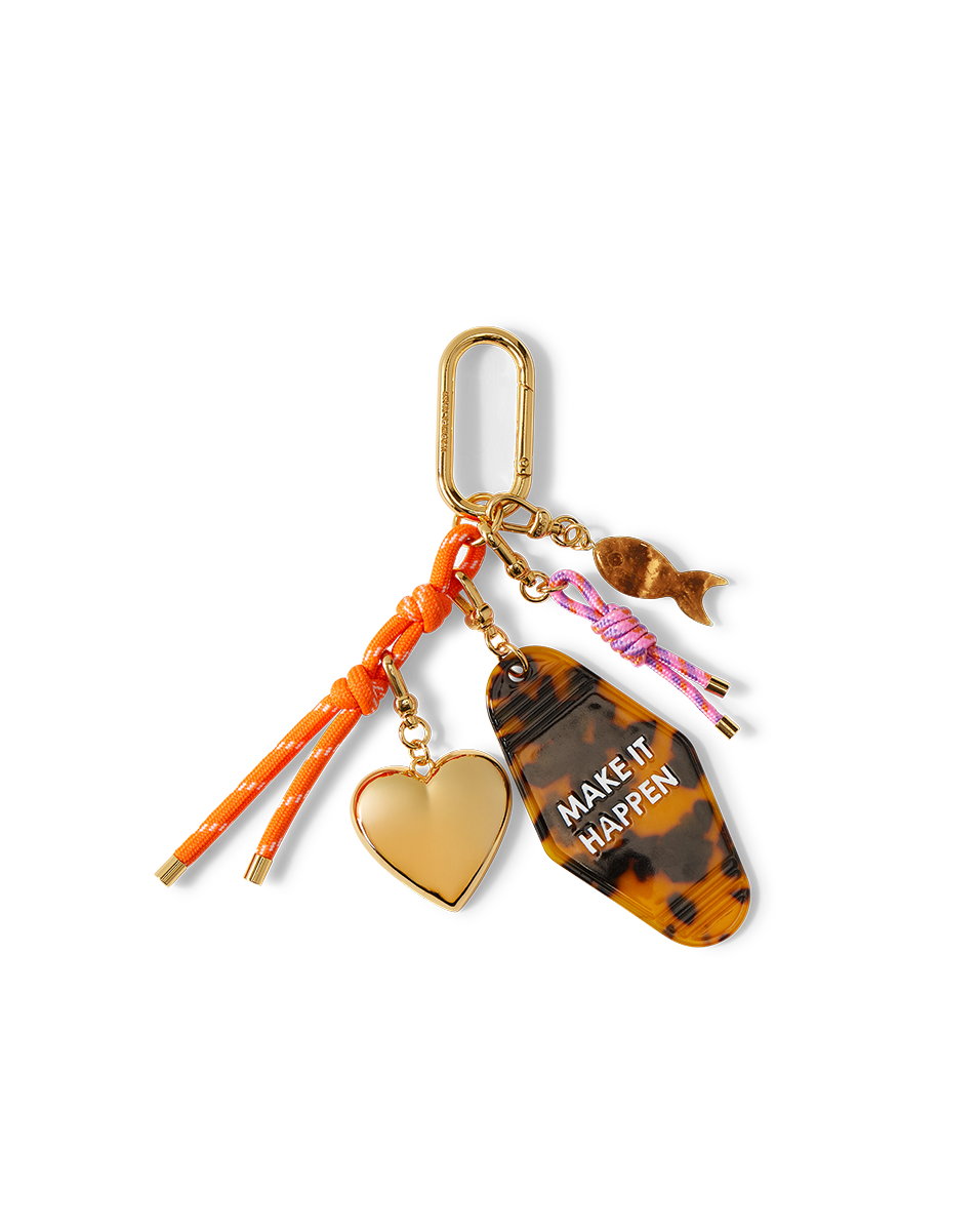 Gold-Plated Cluster Bag Charm with Amazonite Fish | Lulu Frost
