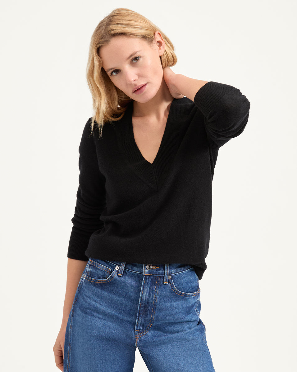 100% Cashmere V-Neck Sweater for Women | Coleta