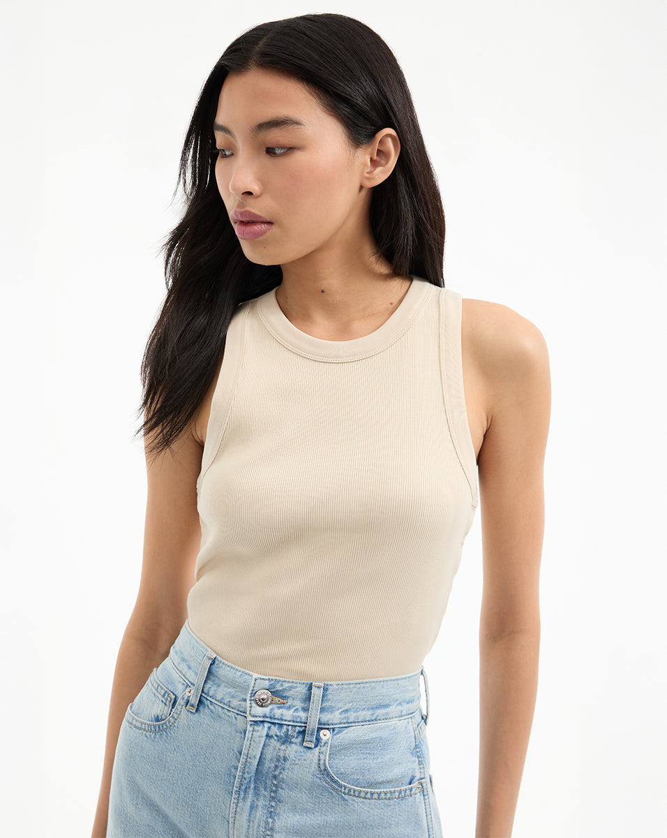 Cropped Racerback Tank Top for Women | Jordyn
