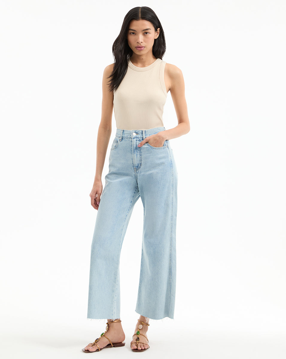 Cropped Racerback Tank Top for Women | Jordyn