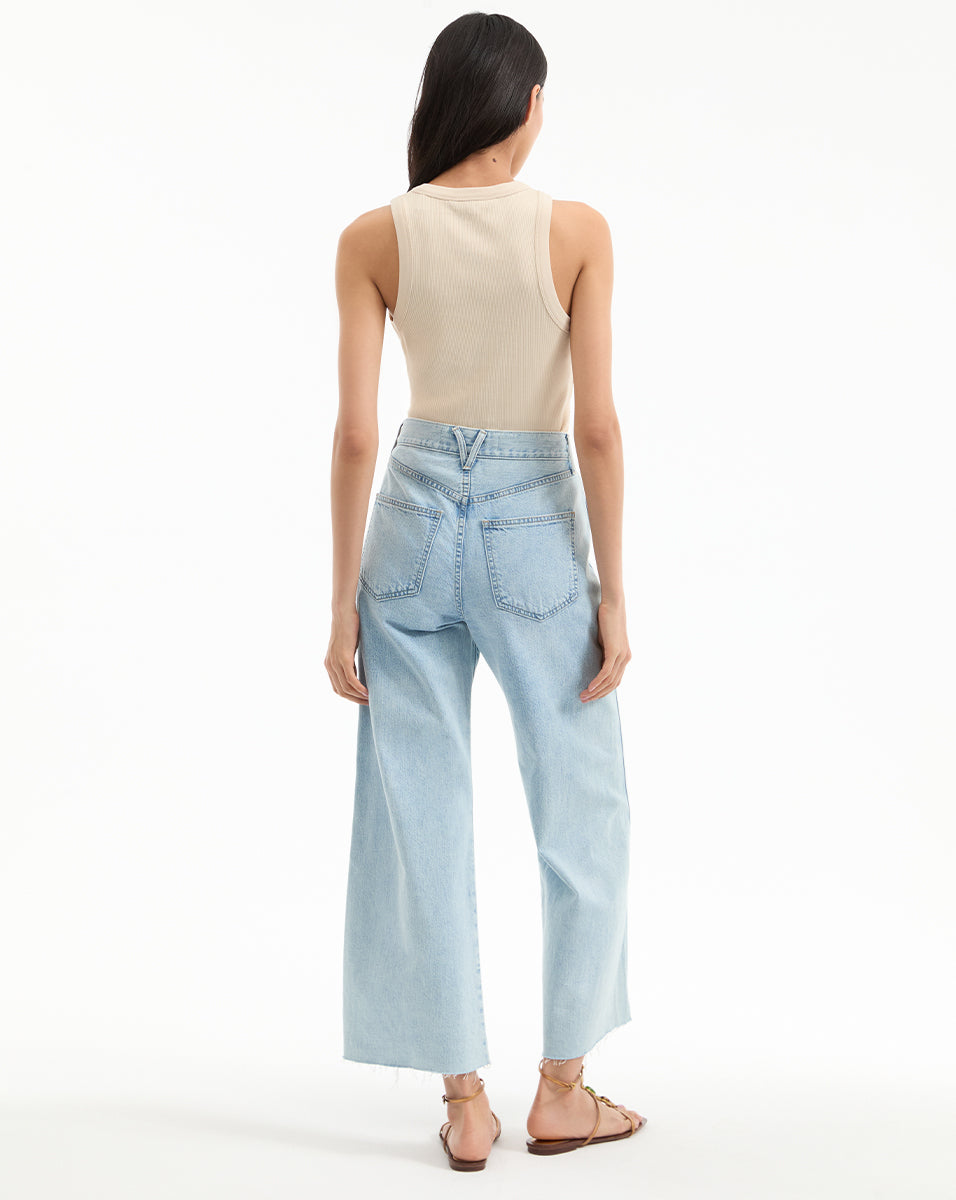 Cropped Racerback Tank Top for Women | Jordyn