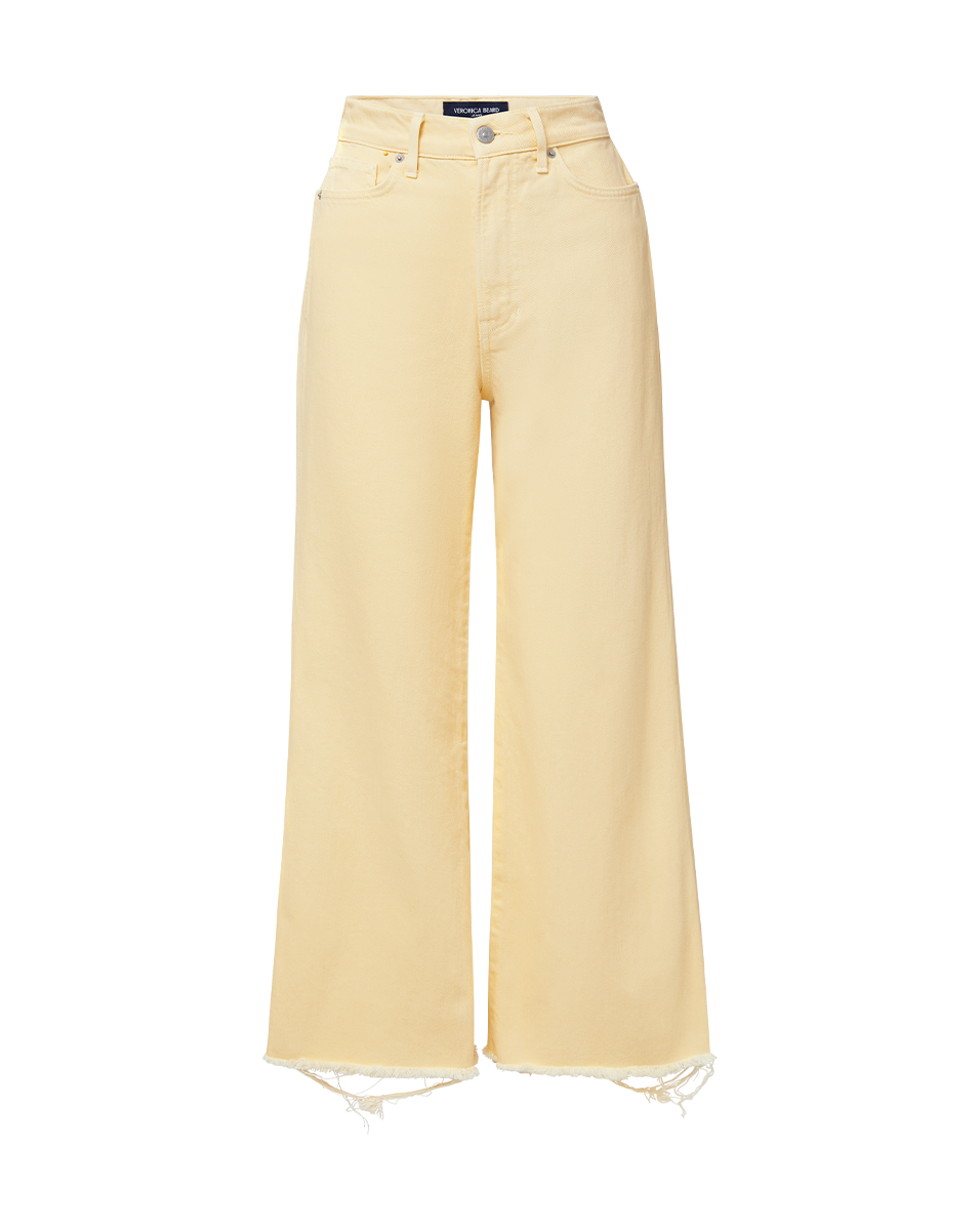 White Cropped Wide-Leg Jeans | High-Rise Japanese Denim | Taylor