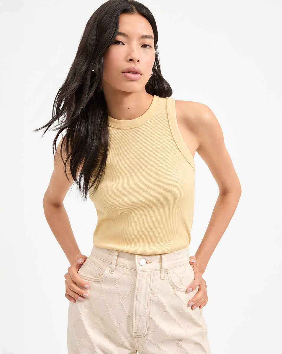 Cropped Racerback Tank Top for Women | Jordyn
