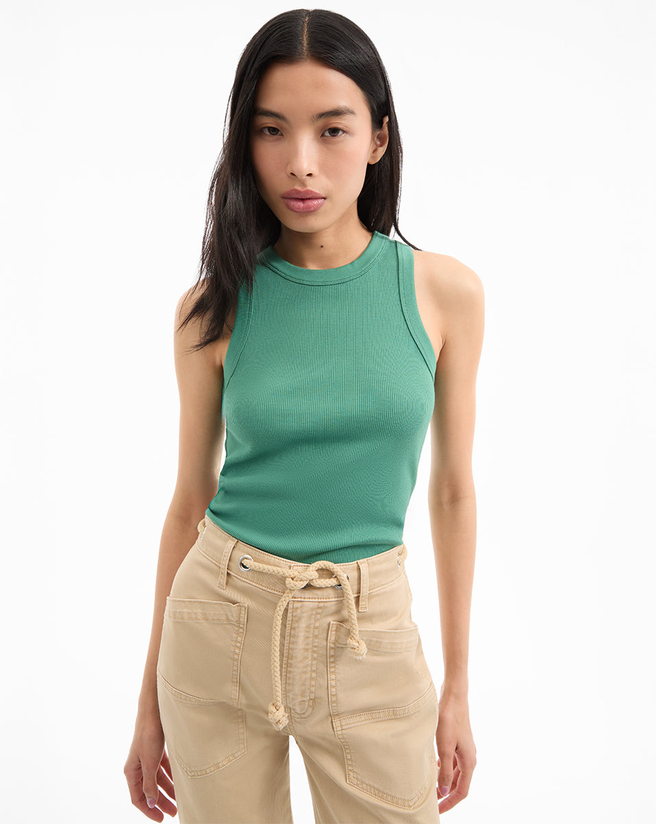 Cropped Racerback Tank Top for Women | Jordyn