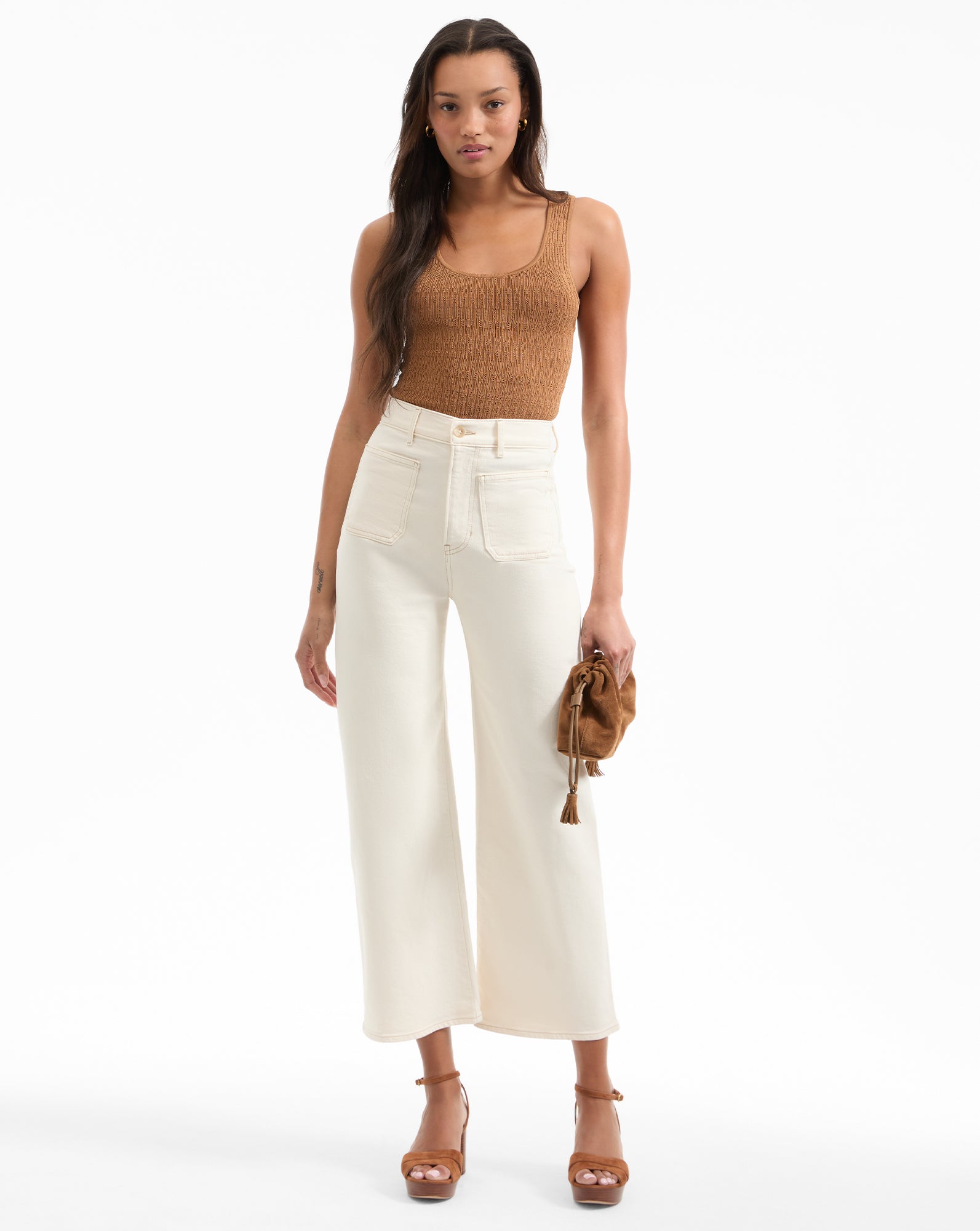 High-Rise Wide-Leg Jeans for Women | Grant Stretch Denim