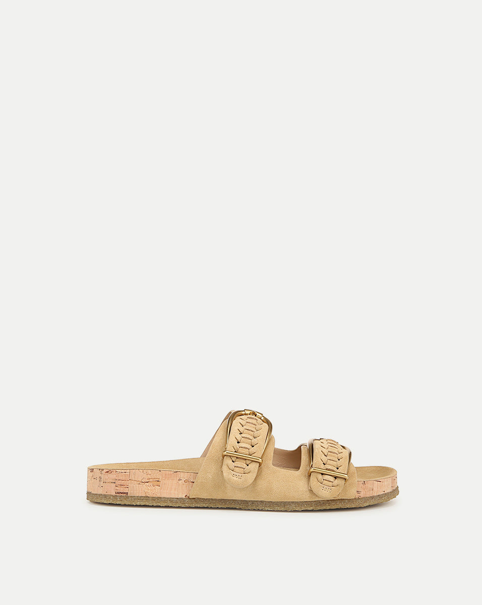 Women's Suede Buckle Sandals for Everyday Comfort | Paige