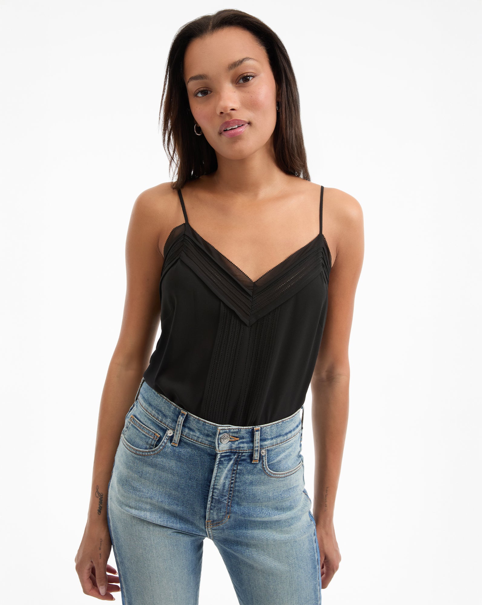 Silk-Like Pintuck Camisole for Women | Maray