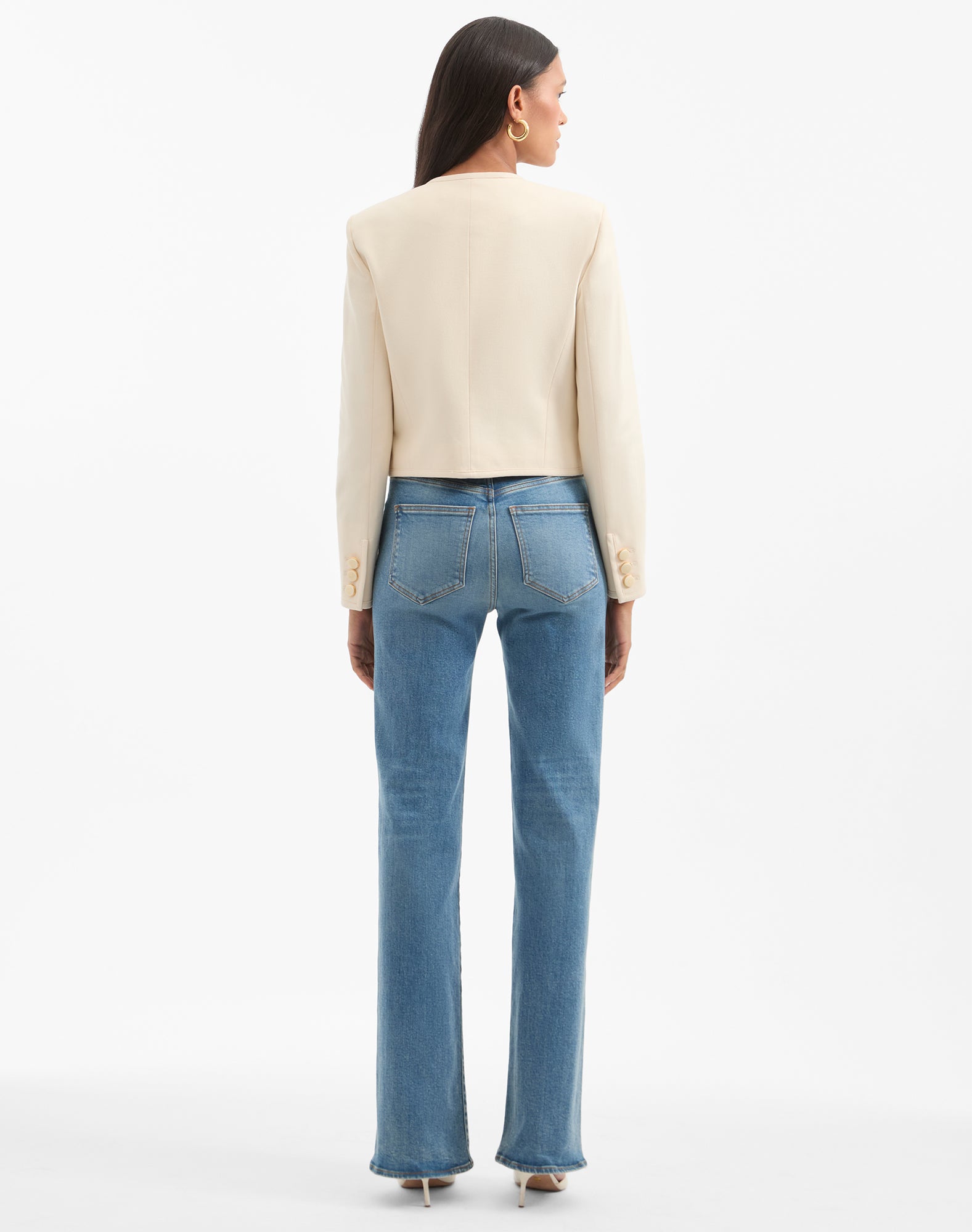 Collarless Jacket for Women - Slim Fit Cropped Silhouette | Cirtane