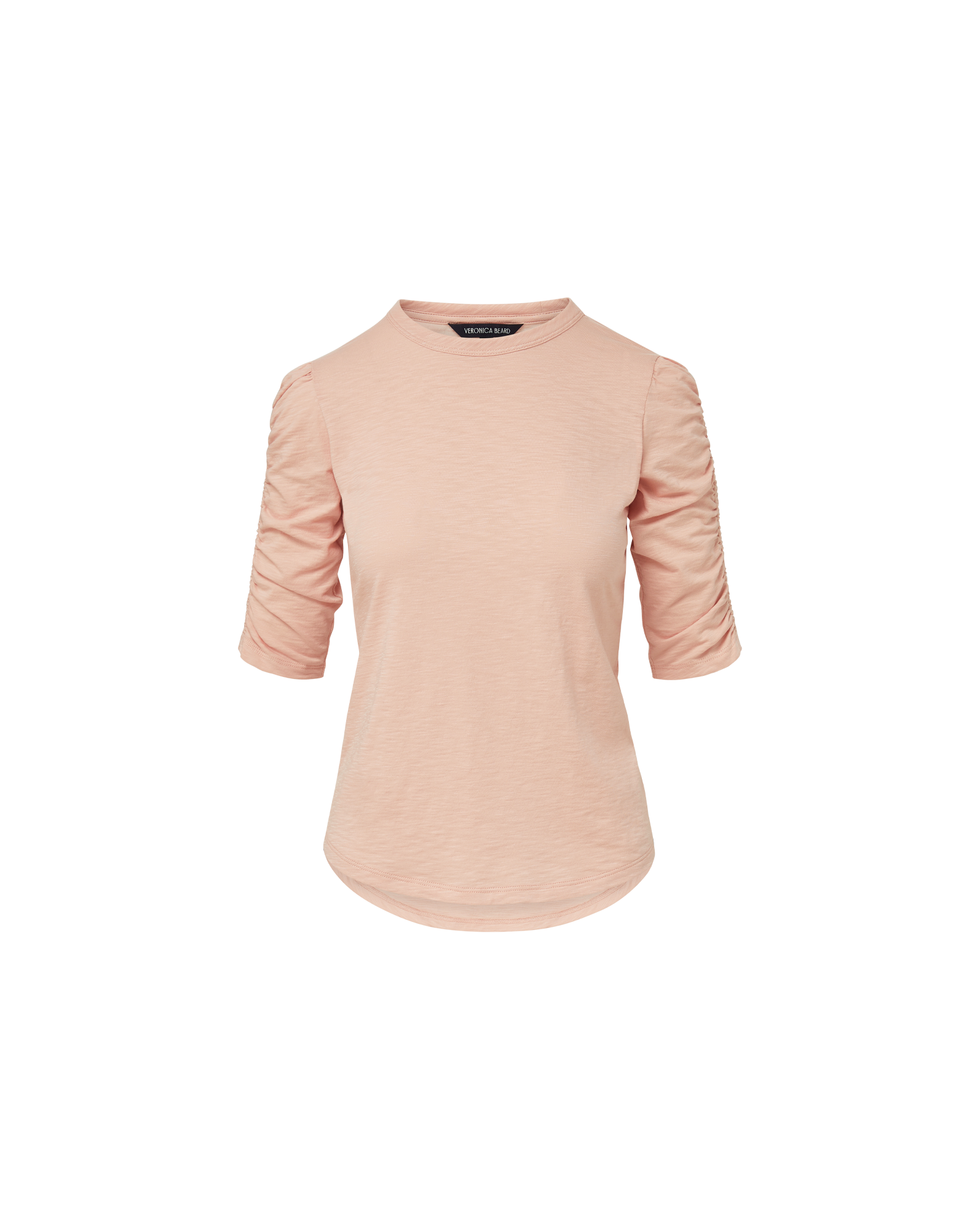 Ruched-Sleeve Cotton T-Shirt for Women | Waldorf