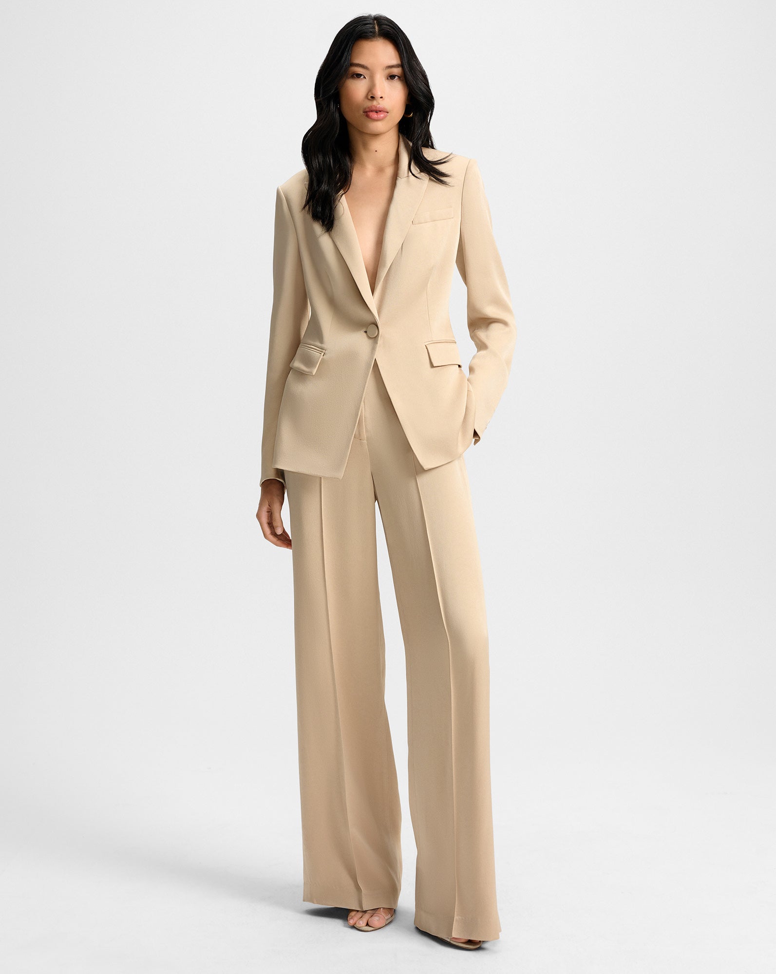 Tailored Khaki Dickey Jacket for Men | Long & Lean Fit