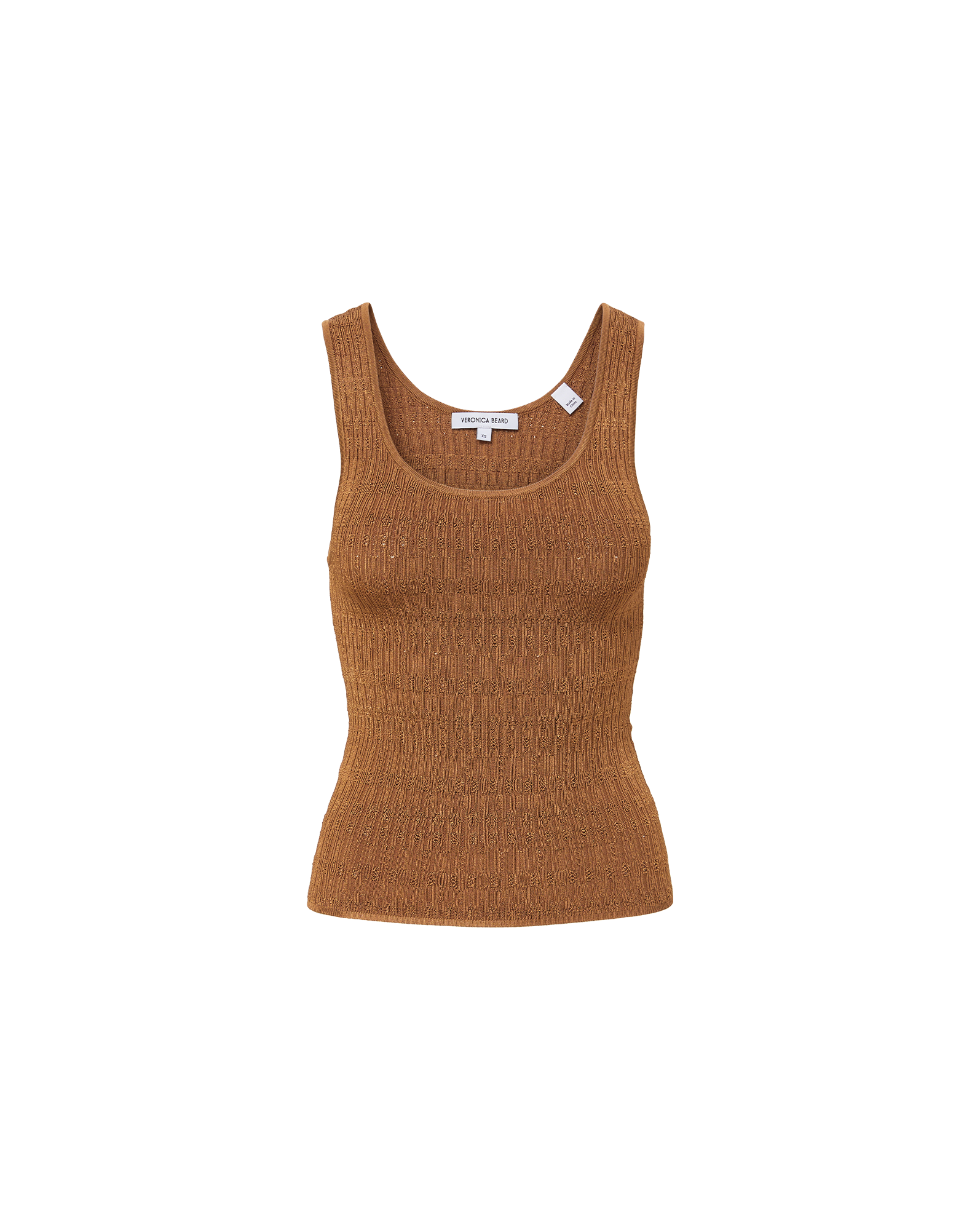 Ribbed Knit Tank Top for Women | Sandra Scoop Neck Summer Top