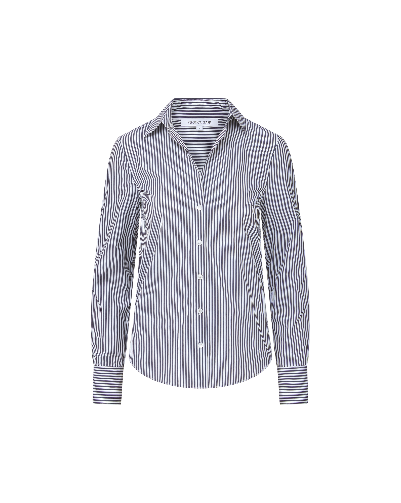 Classic Striped Button-Down Shirt with Stretch | Amelia