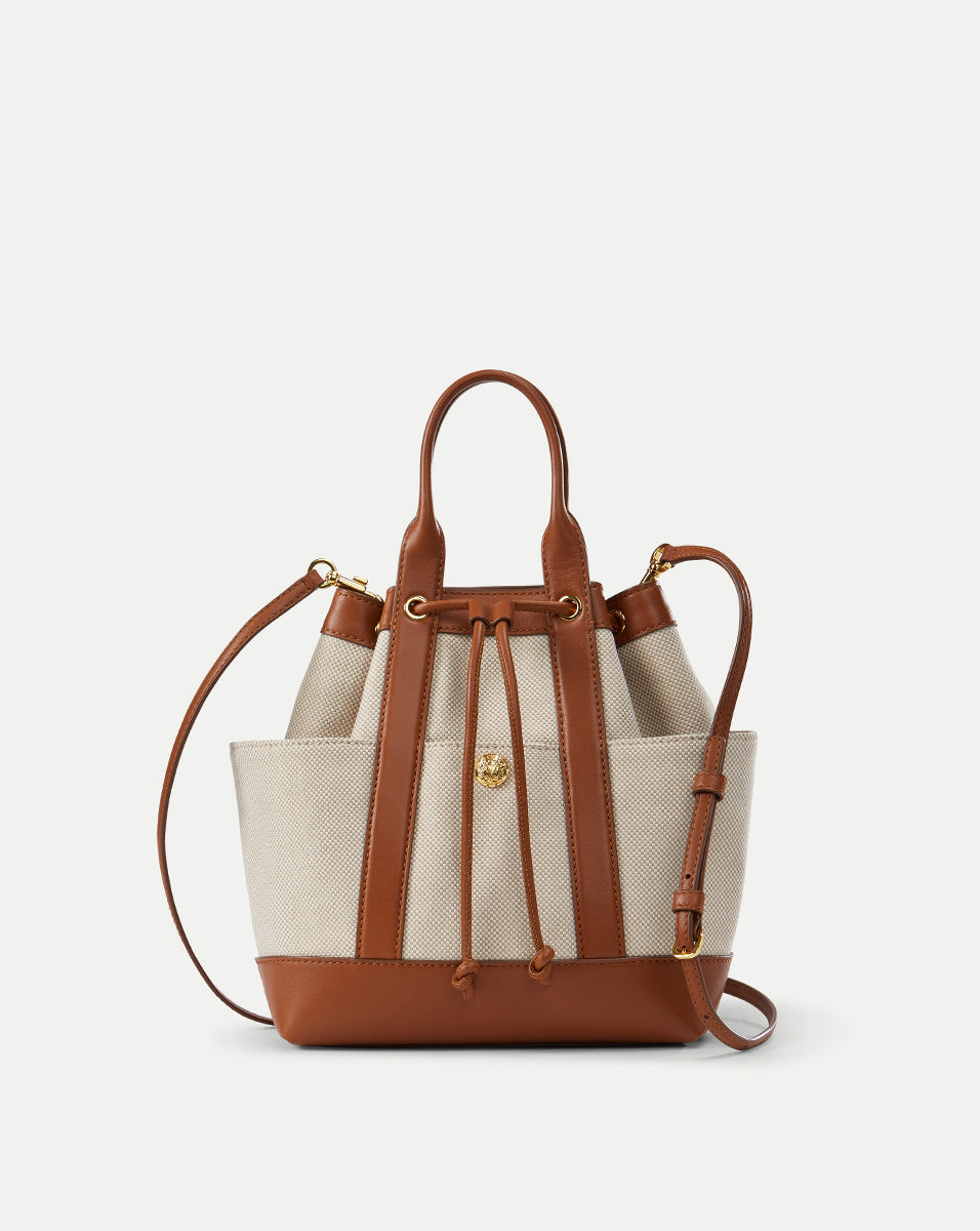 Leather & Canvas Crossbody Bag for Women | Veronica Beard Goody Bag