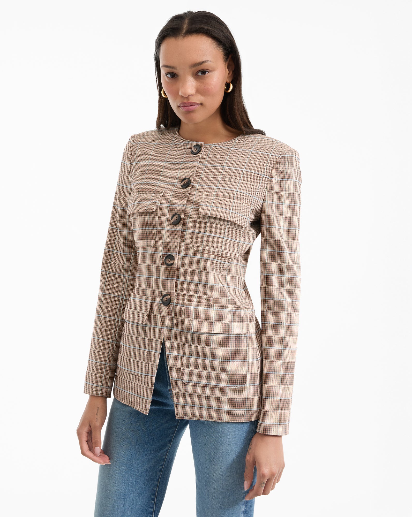 Slim Plaid Blazer Jacket for Men | Orrin