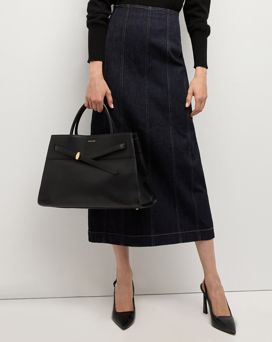 Large Leather Tote Bag with Adjustable Strap | Veronica Beard Dash
