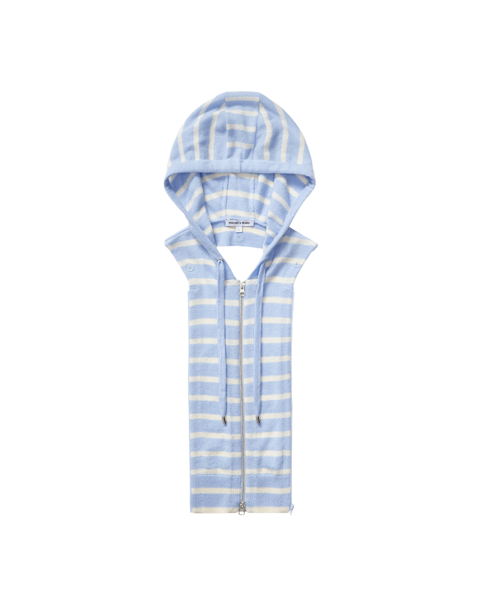 Cashmere Hoodie Dickey for Layering | Merino Wool Blend & Adjustable Fit