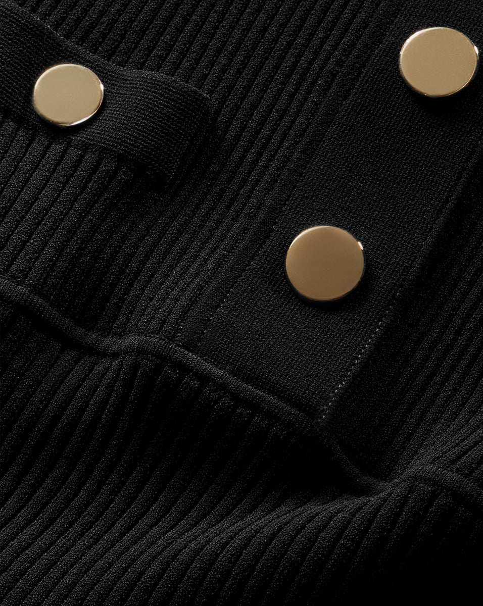 Ribbed Sweater Dress with Bishop Sleeves | Lauper Mini Dress