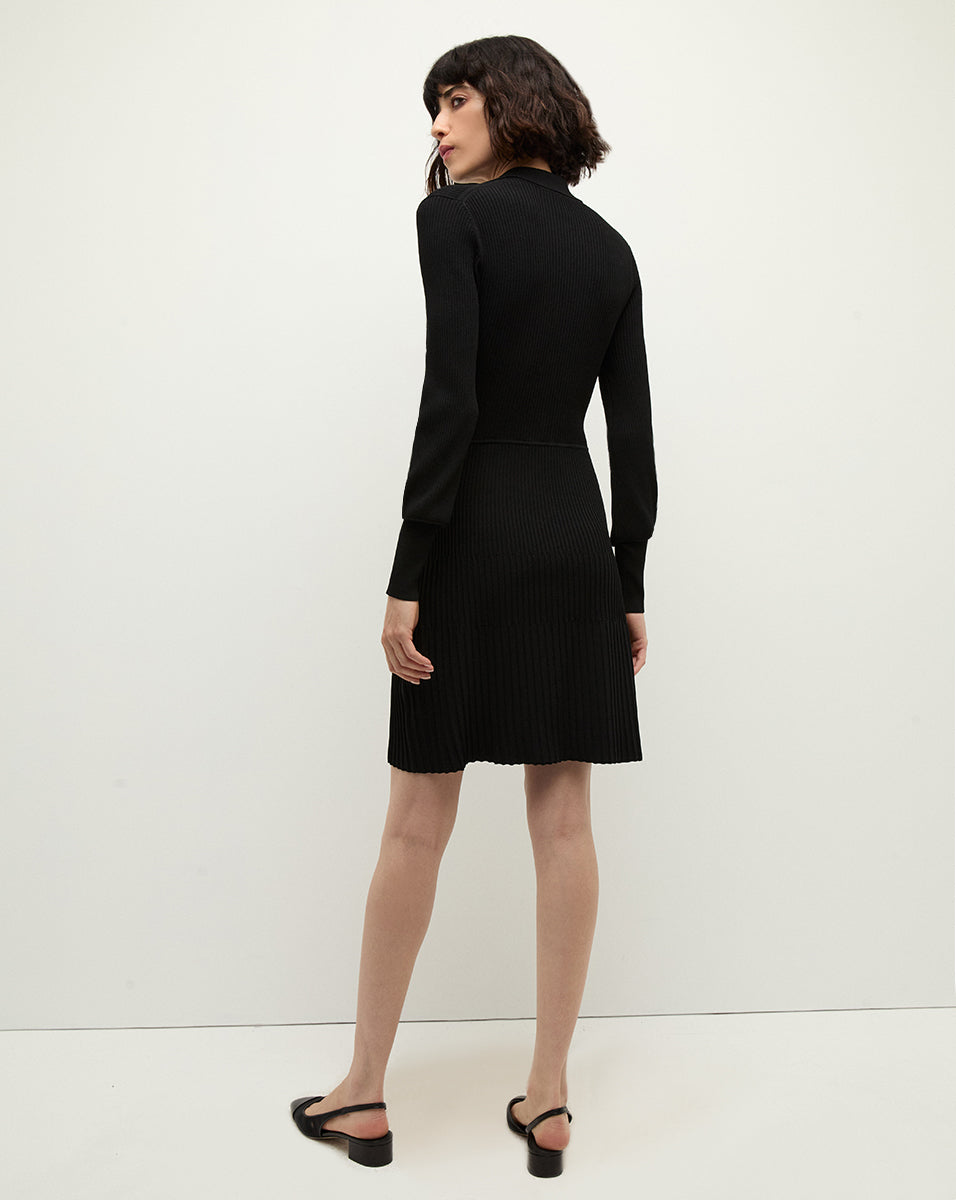 Ribbed Sweater Dress with Bishop Sleeves | Lauper Mini Dress