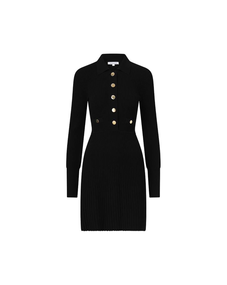 Ribbed Sweater Dress with Bishop Sleeves | Lauper Mini Dress