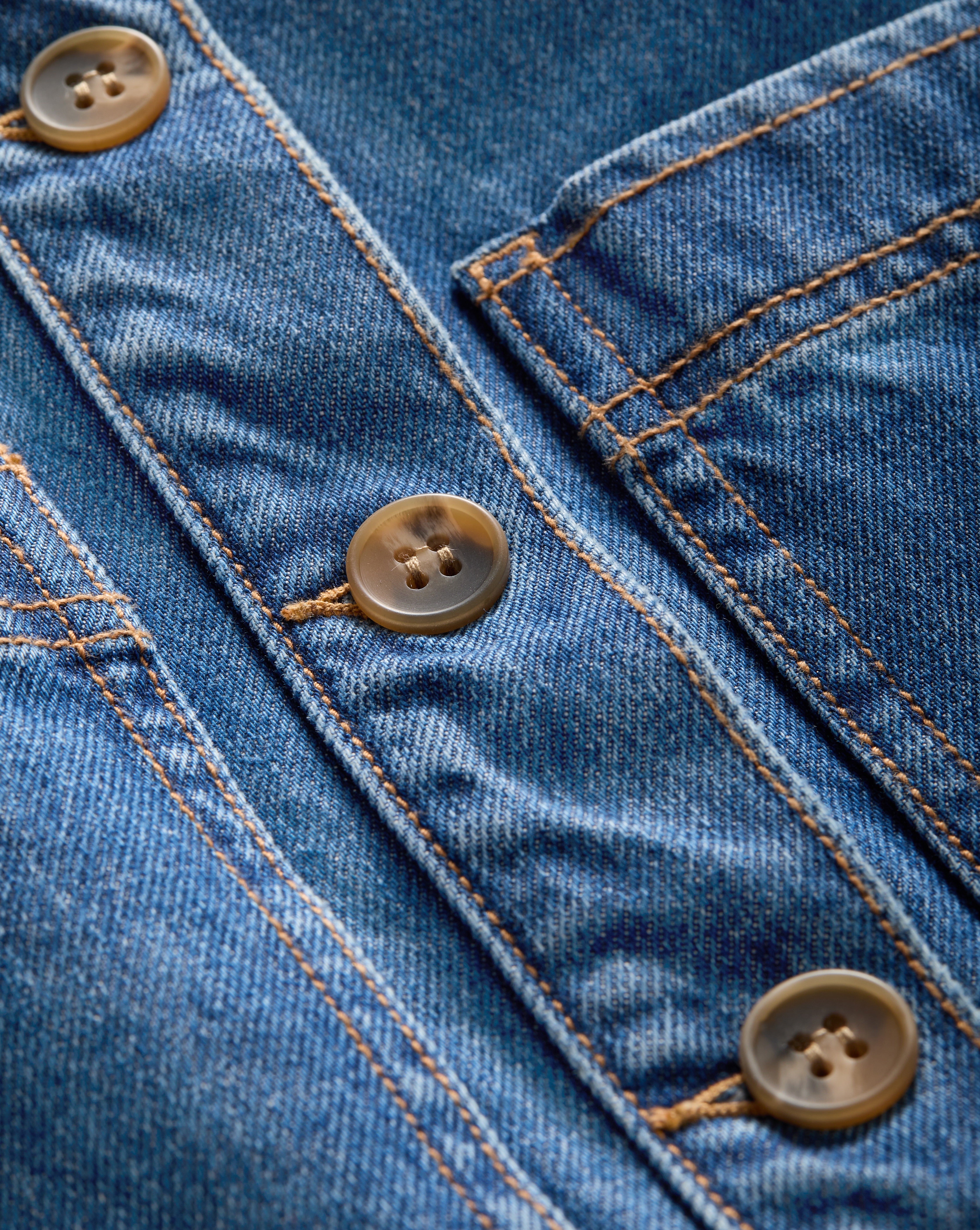 Denim Mini Dress for Women | Relaxed Fit & Pockets | Oakley