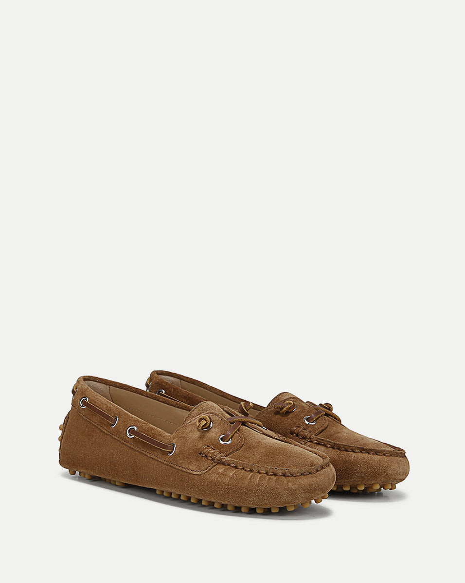 Men's Suede Boat Shoes with Non-Slip Sole | Jia Boating Loafer