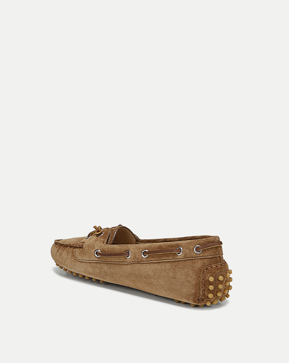 Men's Suede Boat Shoes with Non-Slip Sole | Jia Boating Loafer