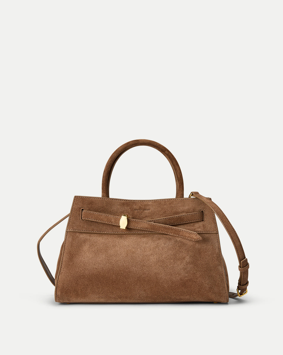 Soft Italian Suede Handbag with Adjustable Strap | Veronica Beard Dash