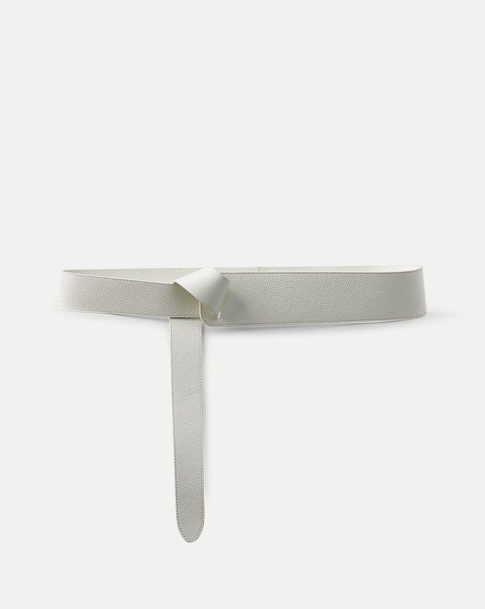 White Leather Belt for Men | Gavazzeni Londra 6cm Wide