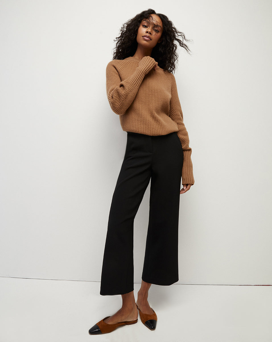 Brown Suede Cap-Toe Flats for Women | Carlotta