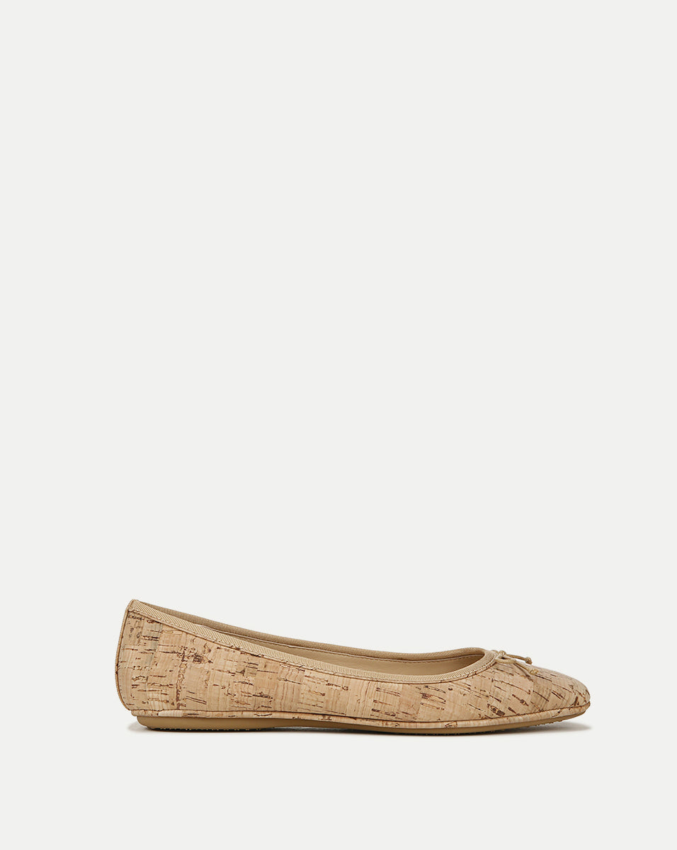 Cork Ballet Flats for Women with Leather Footbed | Beatrix