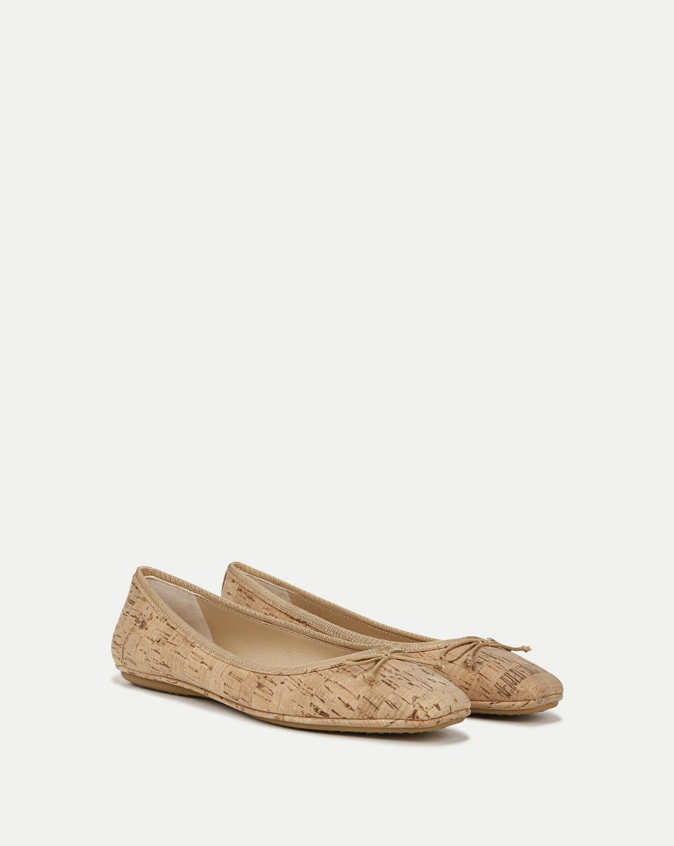 Cork Ballet Flats for Women with Leather Footbed | Beatrix