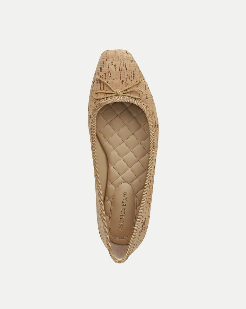 Cork Ballet Flats for Women with Leather Footbed | Beatrix