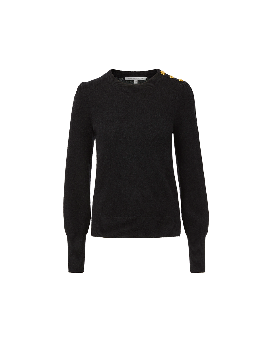 Luxury Cashmere Sweater with Button Accent | Nelia Pullover